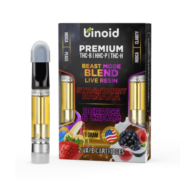 Buy Beast Mode Blend Live Resin Cartridge Spain, 2 Pack Combo, Best live resin vape cart for sale Italy, Buy thcb vape carts online Madrid, Rome, Naples.